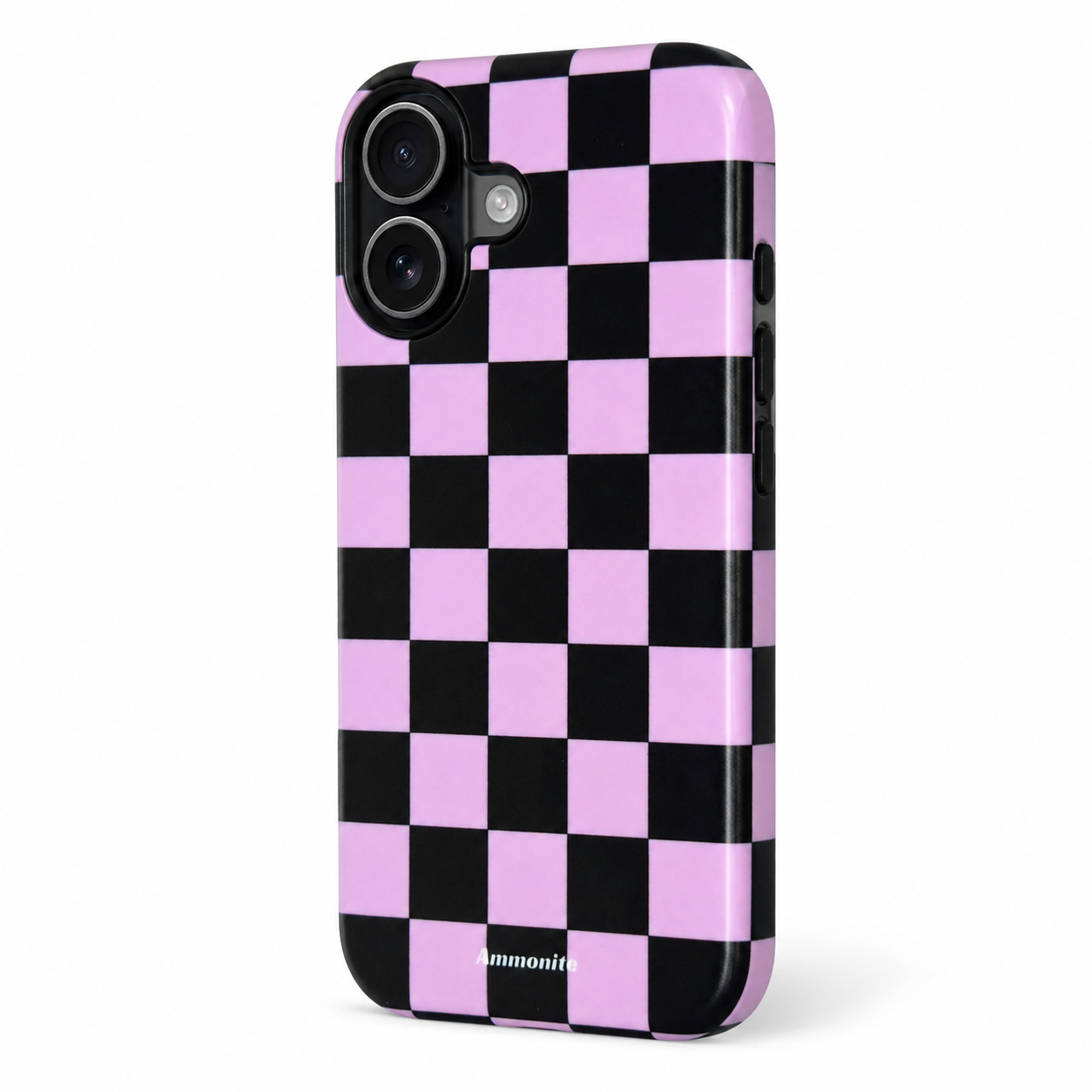 Lavender & Black Checkered Case for iPhone 17  Everyday Protection