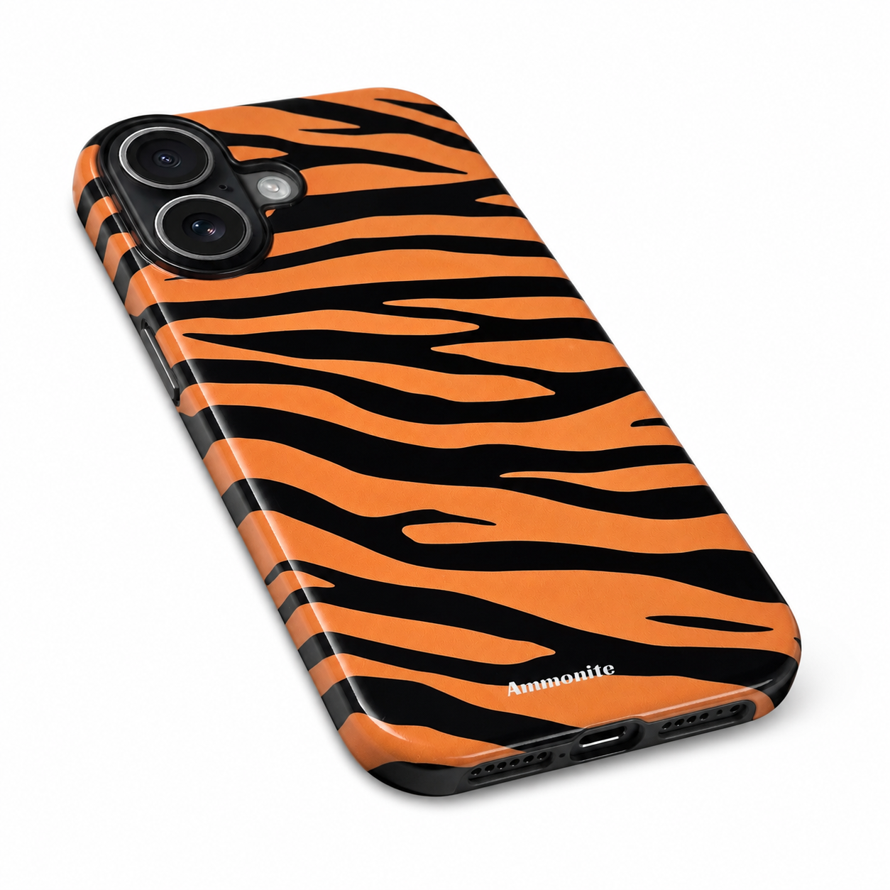 Tiger Stripe Case for iPhone 17 Orange & Black