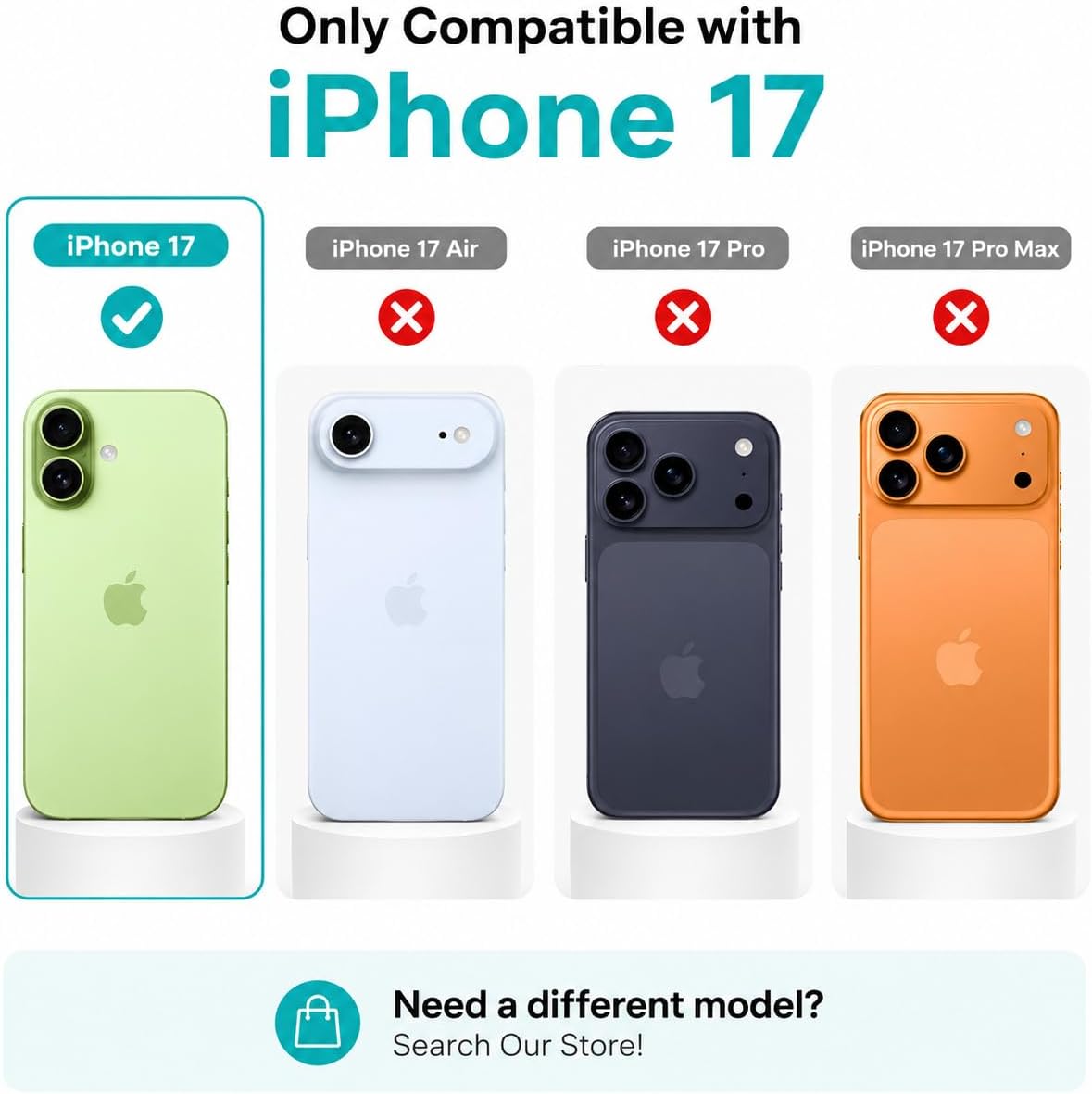 iPhone 17 Case – Slim Shockproof Protective Phone Cover