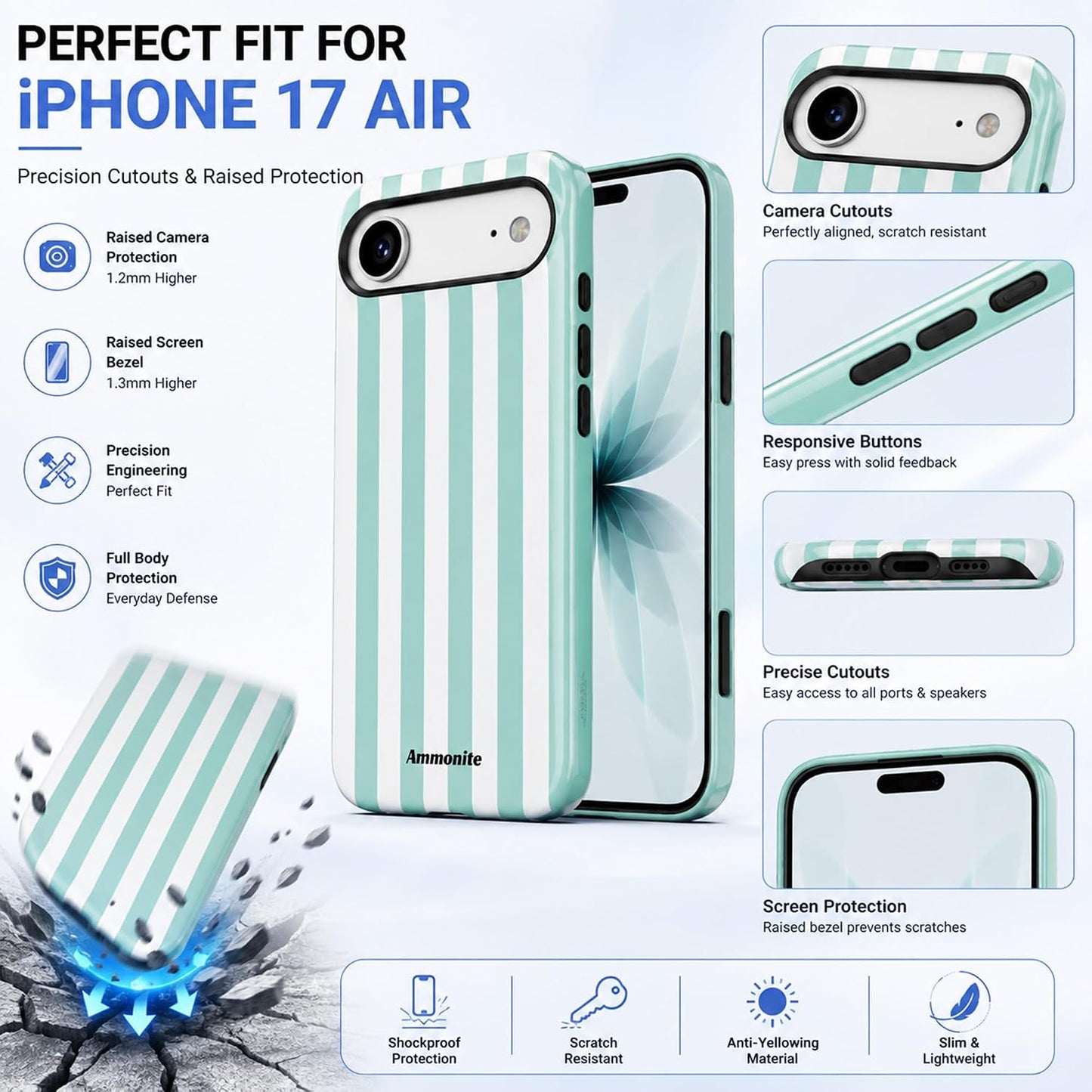 iPhone 17 Air Case – Ultra Slim Shockproof Protective Cover