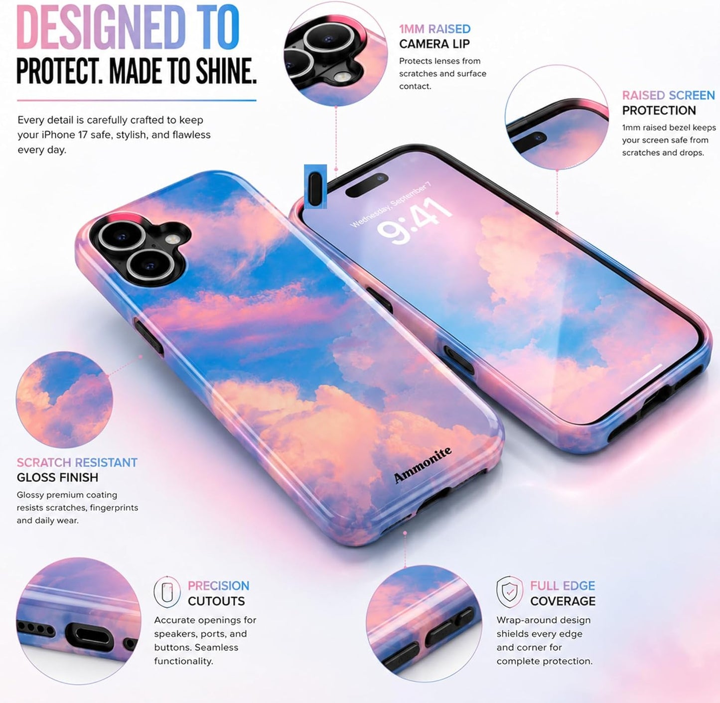 iPhone 17 Case – Slim Shockproof Protective Phone Cover