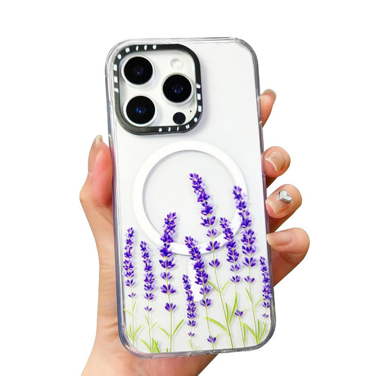 Ammonite Lavender Shockproof MagSafe Case for iPhone 16 Pro  Dual-Layer Drop Protection
